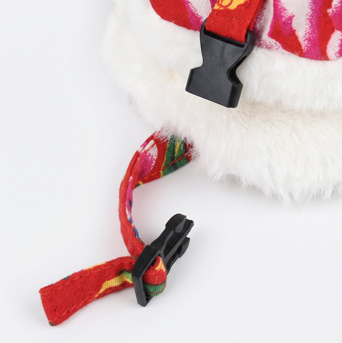 Quilted Winter Floral Plush Ear Flaps Trapper Hat