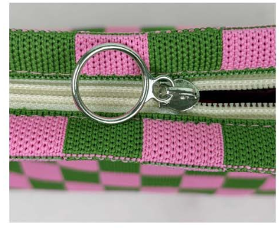 Retro Striped Wristlet Clutch Bag