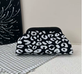 Assorted Geometric Patterns Soft Knit Clutch Bag