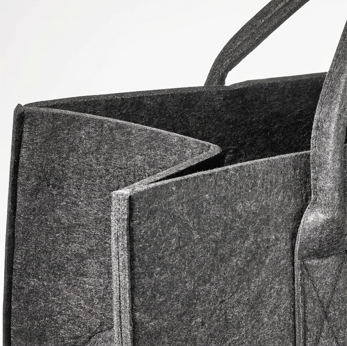Customizable Structured Felt Reinforced Double Handles Tote