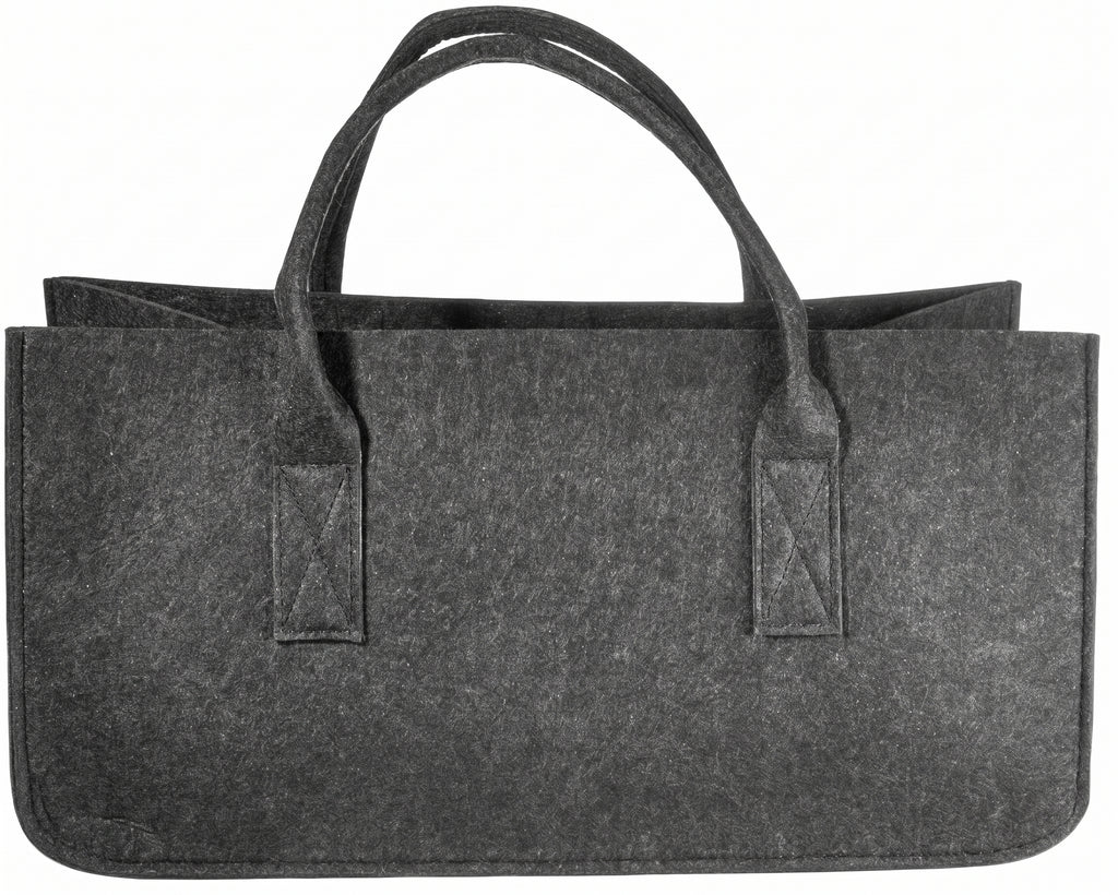 Customizable Structured Felt Reinforced Double Handles Tote
