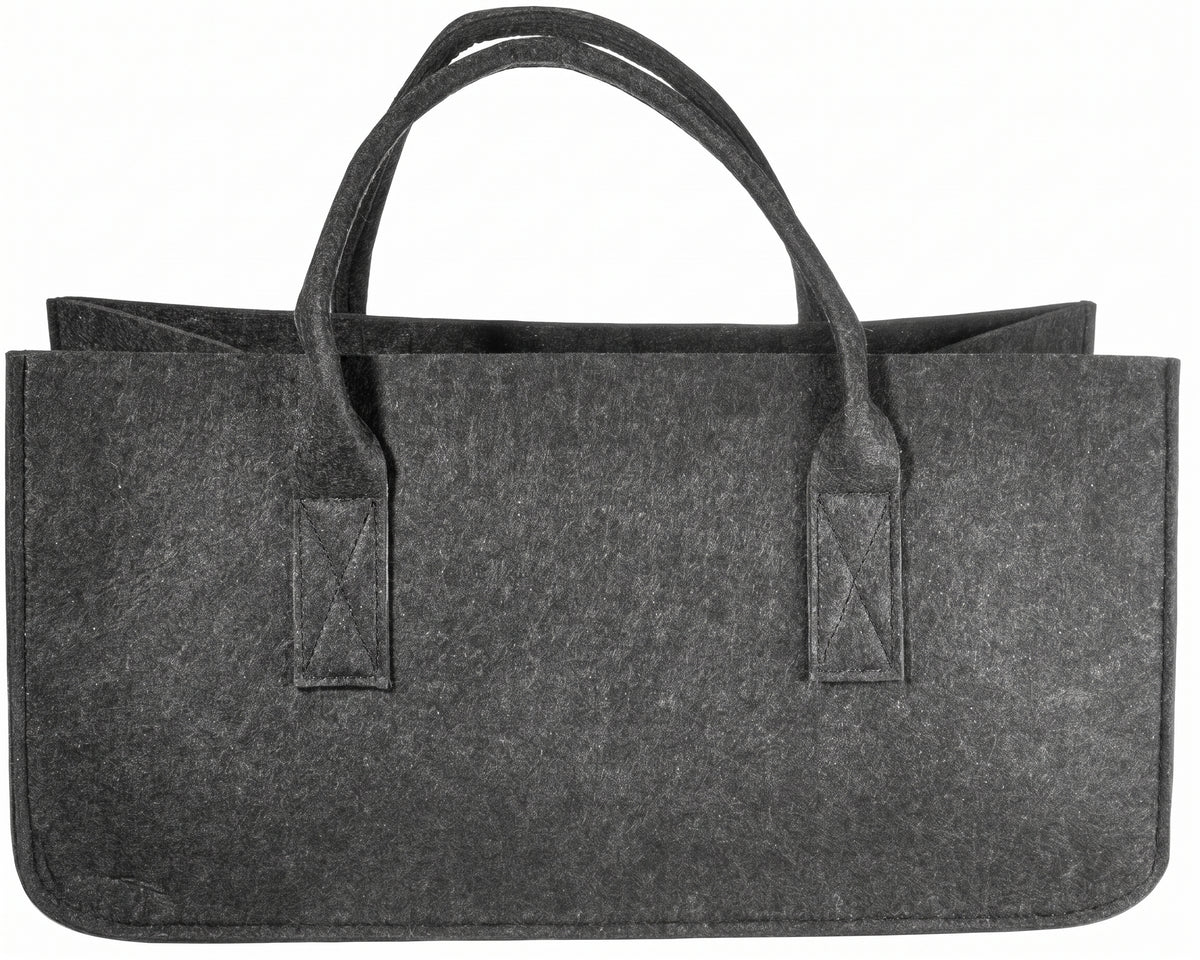 Customizable Structured Felt Reinforced Double Handles Tote