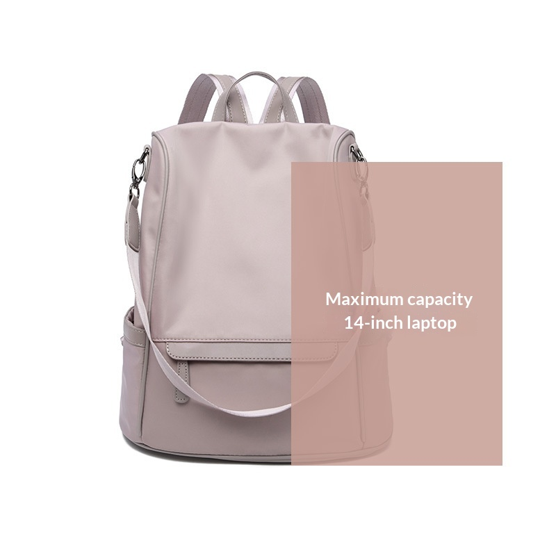 Anti-Theft Waterproof Convertible Nylon Travel Backpack Purse